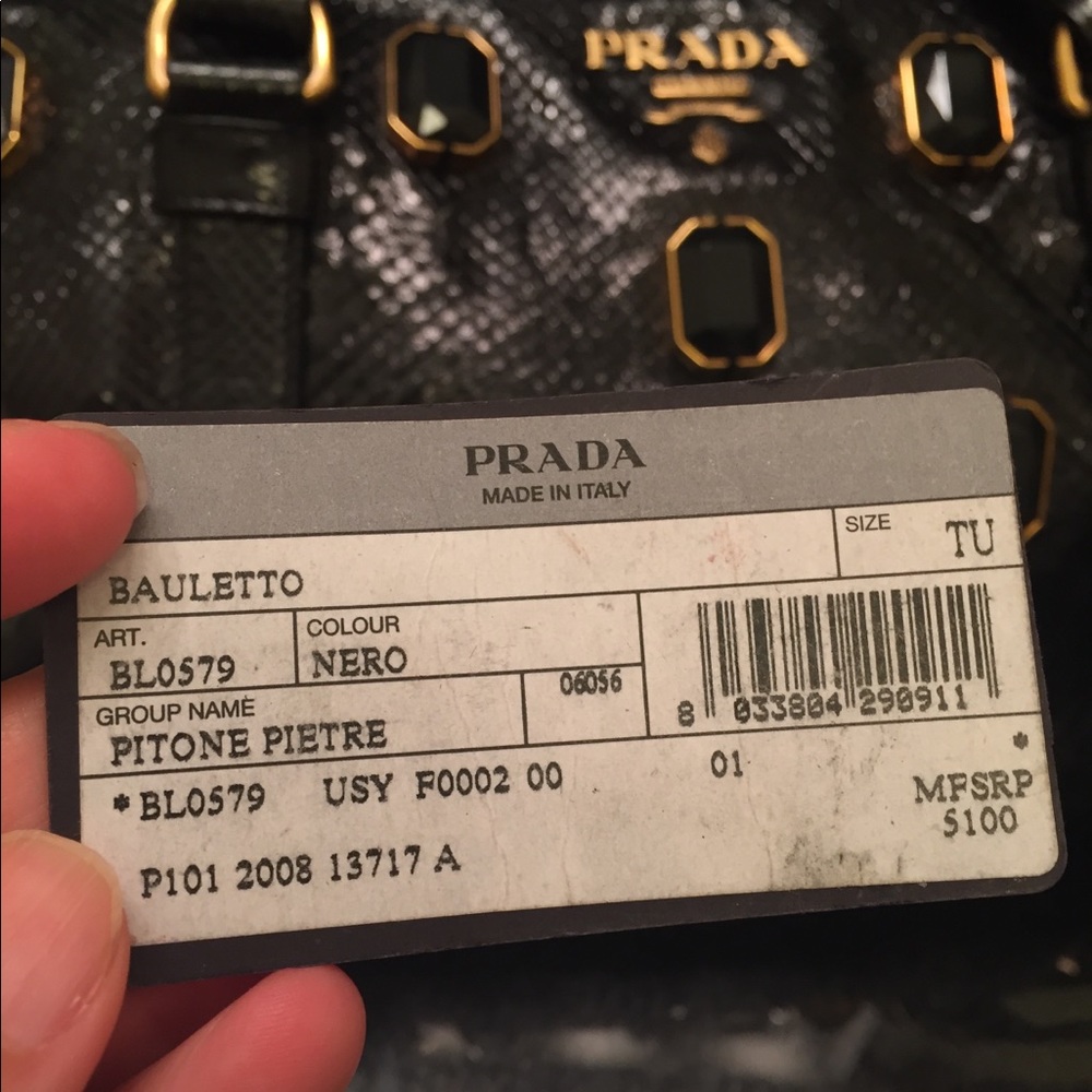 Python leather Prada bag - Picture 5 of 8